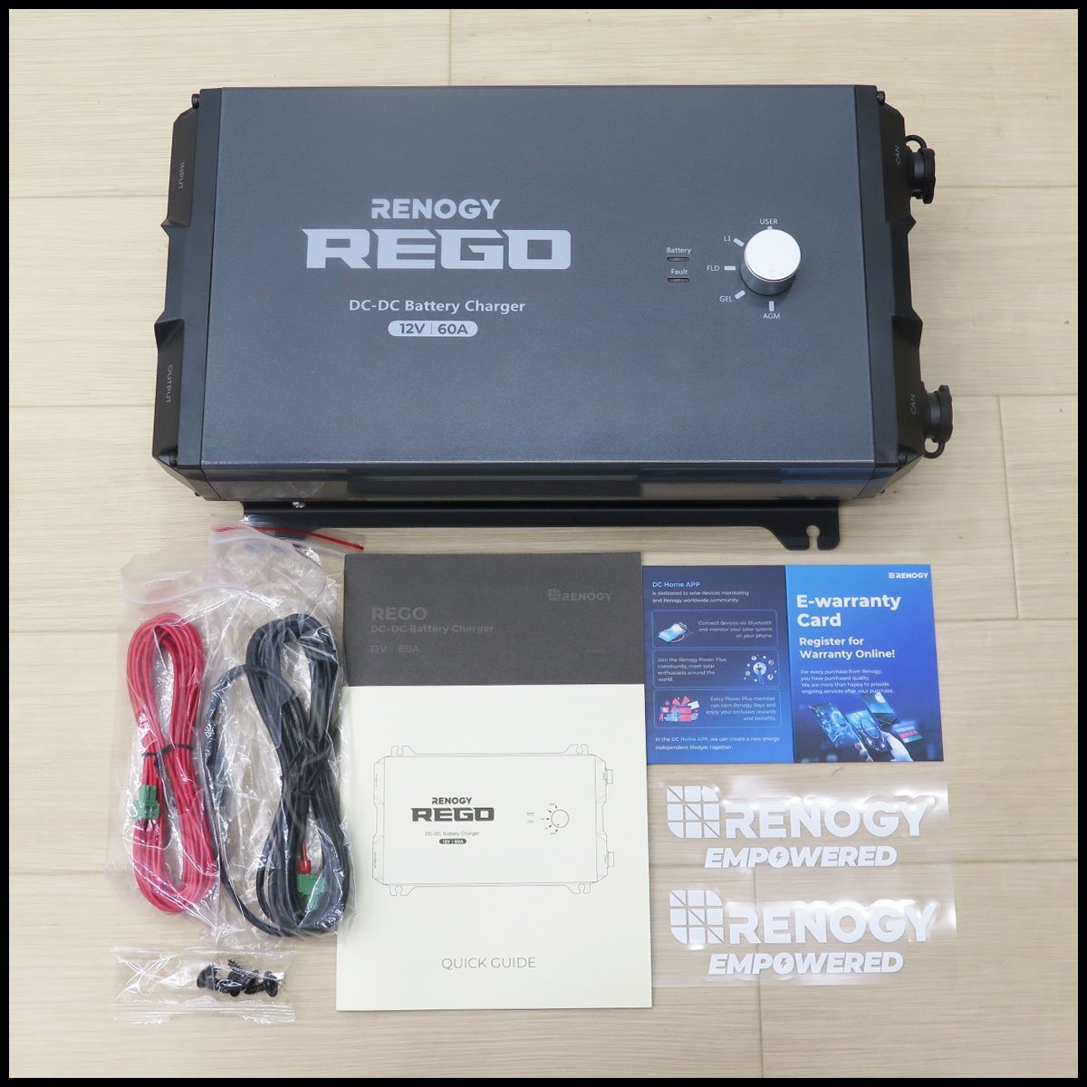 ●6) 未使用! RENOGY/レノジー 12V 60A DC-DC バッテリーチャージャー RBC1260DO-12B 走行充電器 REGOシリーズ 双方向充電可能拍卖