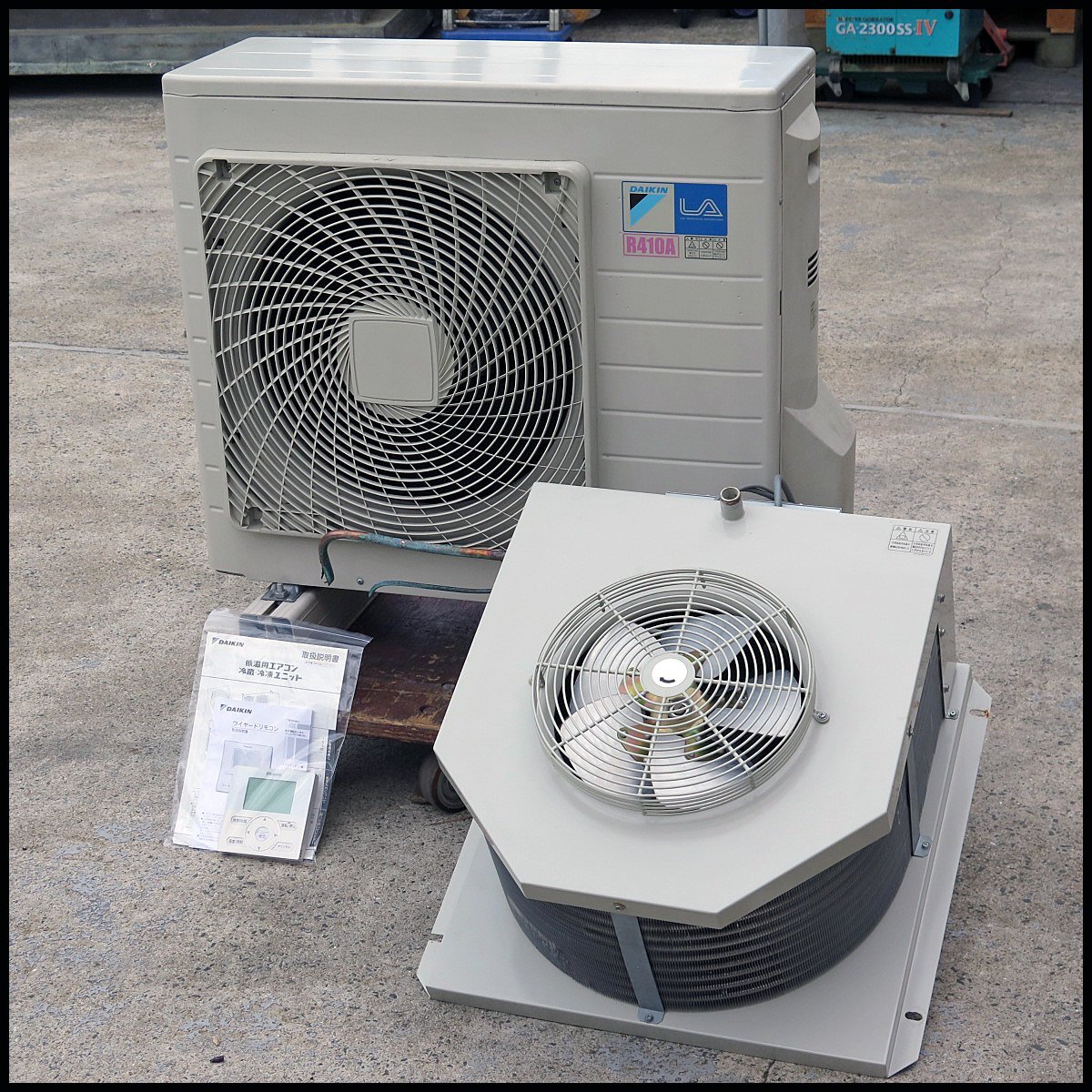 I14) 2021年製 ダイキン プレハブ冷蔵庫用 冷蔵ユニット 200V LVLP1X5A LRLP1X5AC 天井吊り形 低温用エアコン/空調機器/冷房機/DAIKIN拍卖