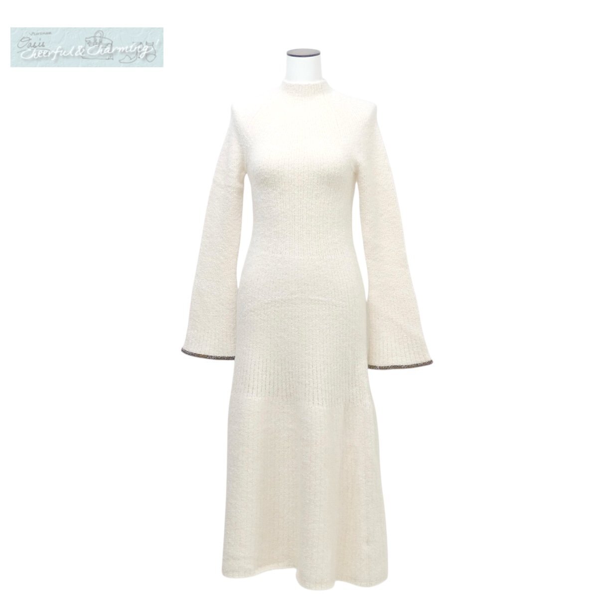 未使用 Proenza Schouler プロエンザ・スクーラー ハイネックリブニットドレス XS ホワイト アルパカBLEND拍卖