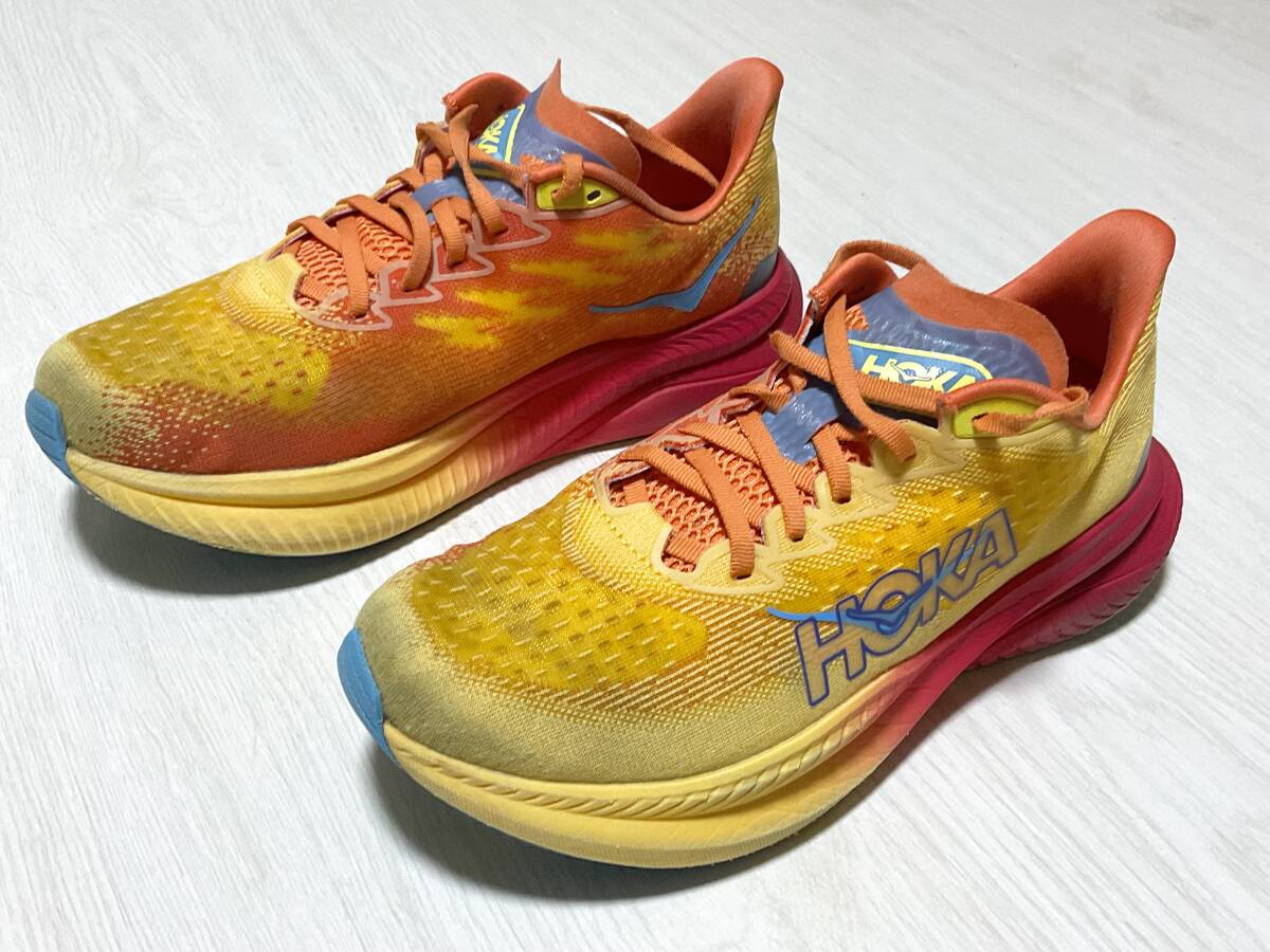 HOKA MACH6 ホカ マッハ6 1147790-PYS 26.5cm ポピー×スカッシュ拍卖