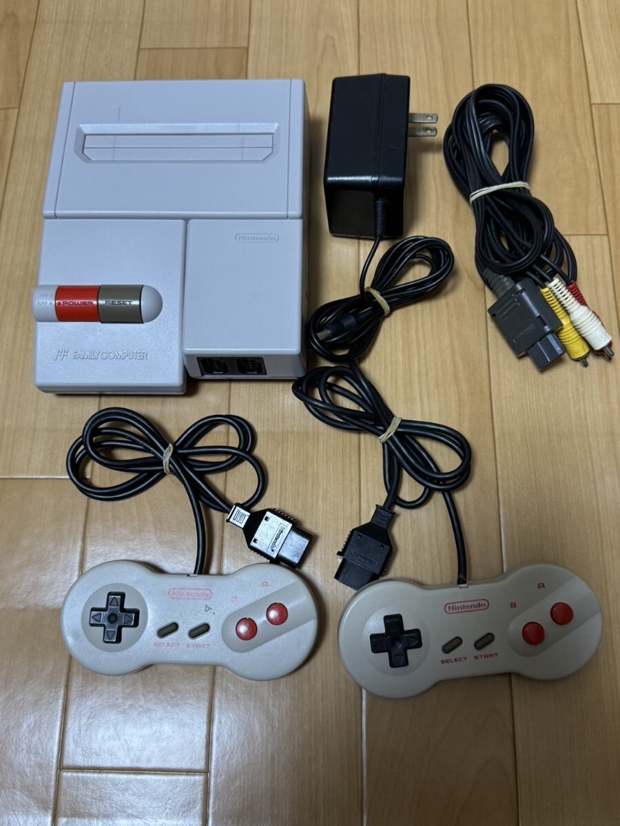 ニューファミコン HVC-101 任天堂 Nintendo ファミリーコンピュータ① アダプターオマケ付き拍卖