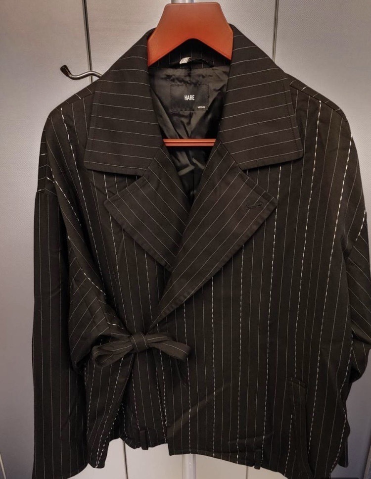 ★HARE ハレ チョークストライプライダース ジャケット Mサイズ拍卖