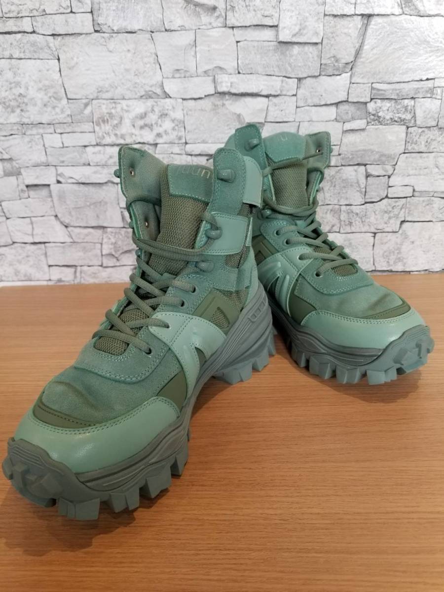 ★Juun.J ジュンジー JC12K1H10H Panelled high-top Trainers スニーカー サイズ26cm拍卖