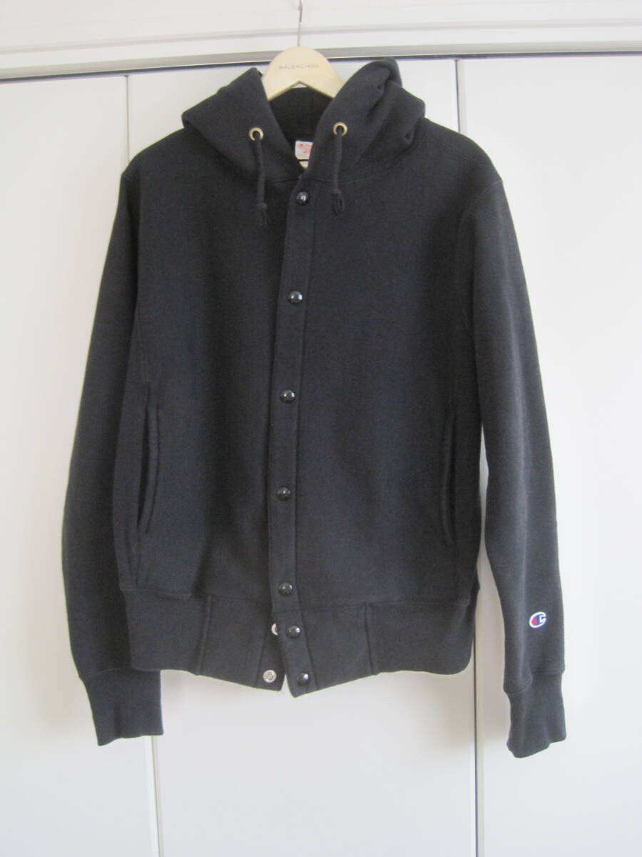 赤タグ アメリカ製 Champion チャンピオン スナップボタン パーカー リバースウィーブ M拍卖