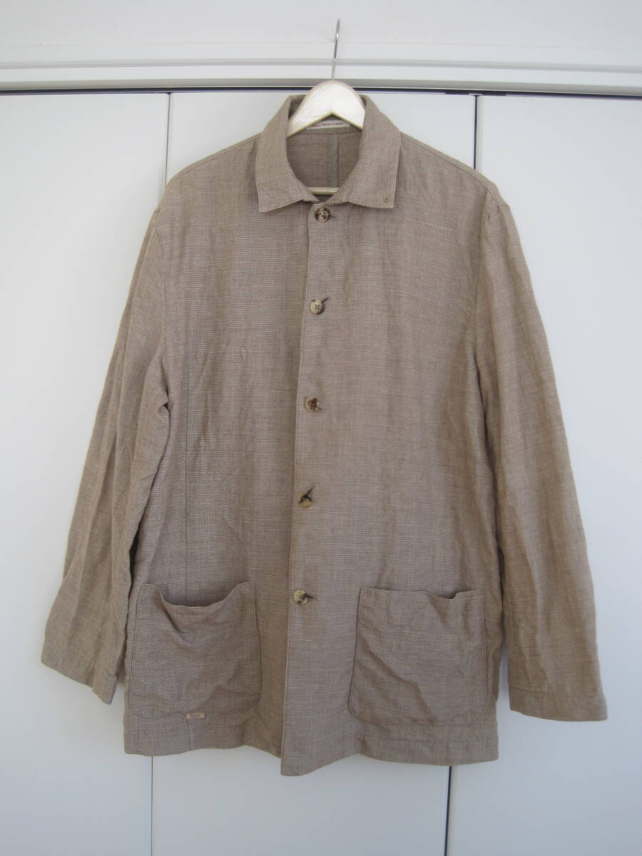 PAPAS パパス 麻×綿 ブルゾン M拍卖