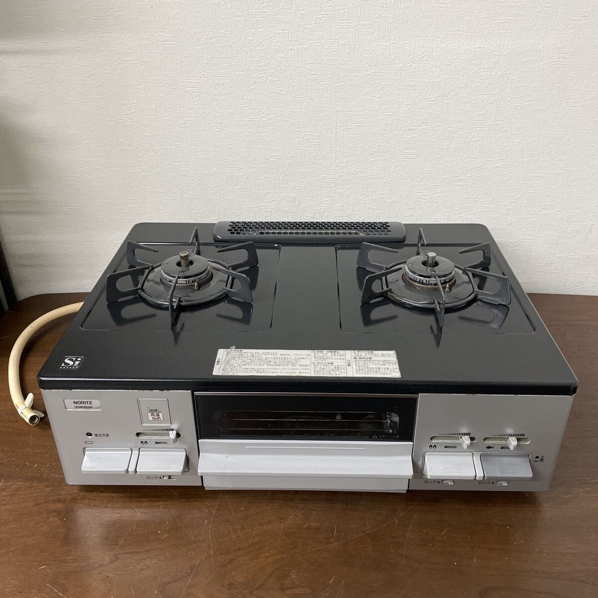 寺222山 ノーリツ ビルトインコンロ NG80QVM 都市ガス用 ガスコンロ NORITZ ガステーブル 動作未確認 都市ガス用拍卖