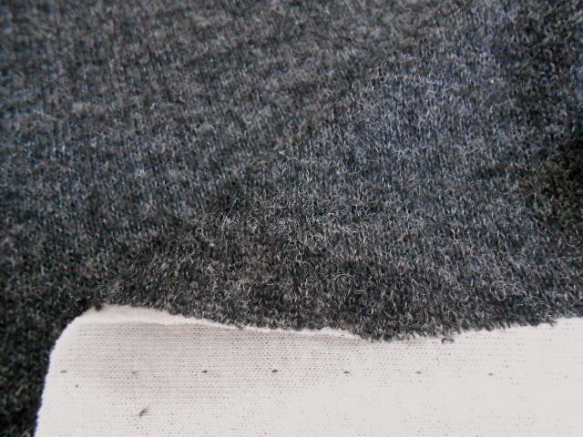 特価☆綿・ウール接結無地ニット生地・黒2M☆No44拍卖