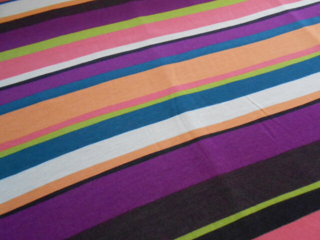 特価☆テンセルボーダー柄ニット生地・2M☆No49拍卖