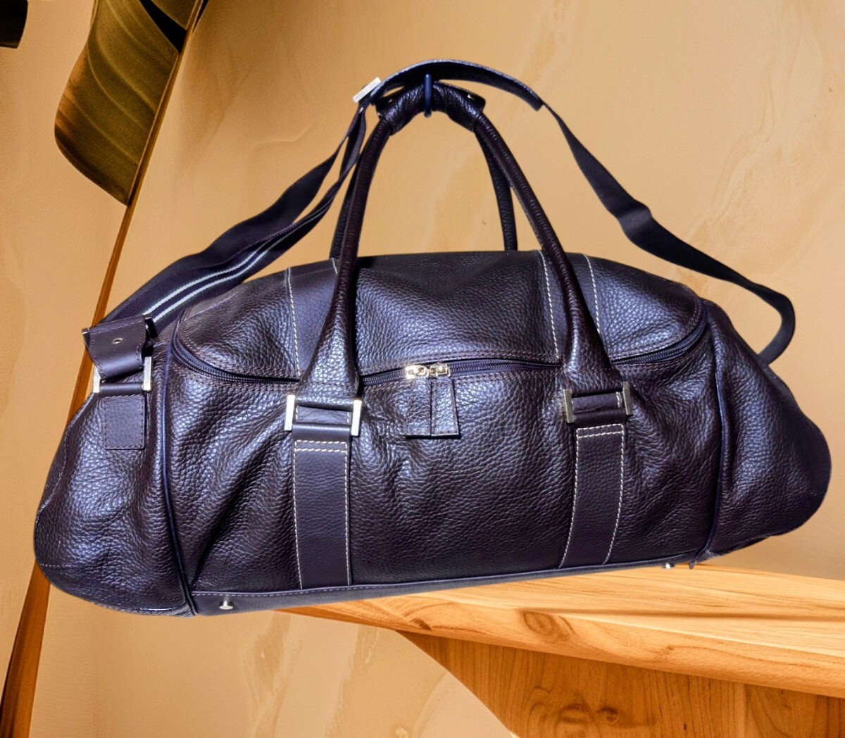 美品!ダンヒル オールレザー 2way ボストンバッグ 送料無料!拍卖