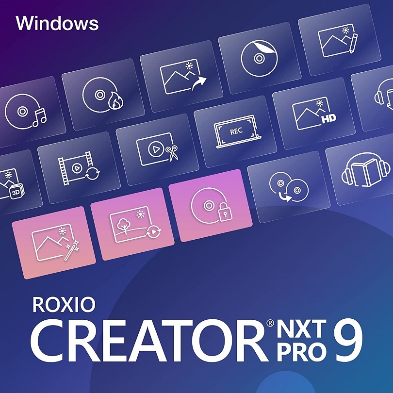 Roxio Creator NXT Pro 9 CD&DVD作成/バックアップ/暗号化/動画&音楽編集・変換ソフト AfterShot+Paintshop+PhotoMirage Express付 DL版拍卖