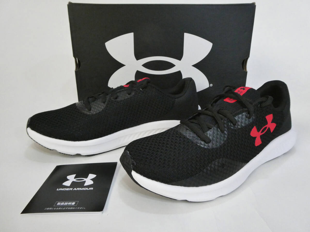 アンダーアーマー 新品! UAチャージド パスート3 26cmD 黒 ランニング軽量スニーカー 送料無料UNDER ARMOUR拍卖