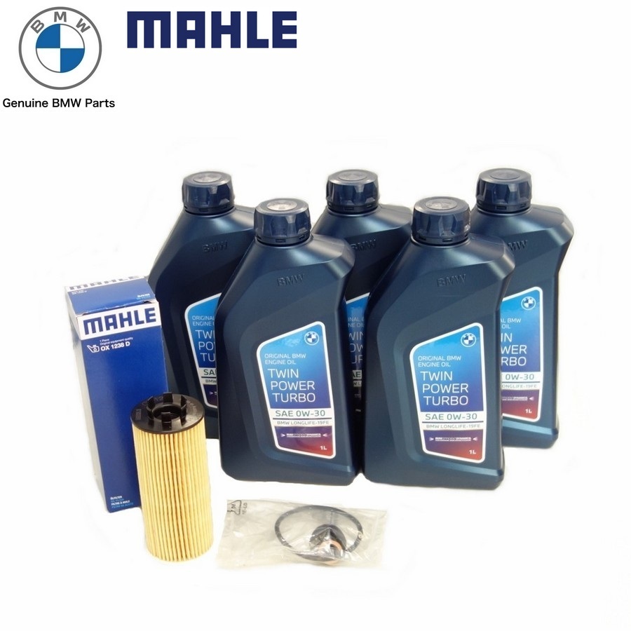 BMW F44 218d グランクーペ B47エンジン オイルフィルター + 純正エンジンオイル 5本セット ディーゼル車 0W-30 LL19FE 11428593186拍卖