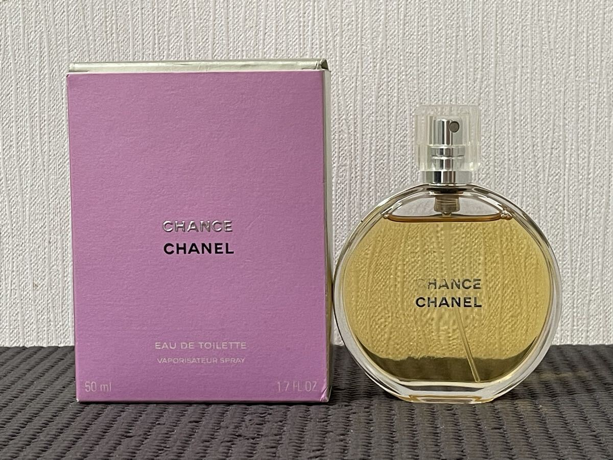 N5J402◆新品同様◆ シャネル チャンス オードトワレ EDT 香水 50ml拍卖