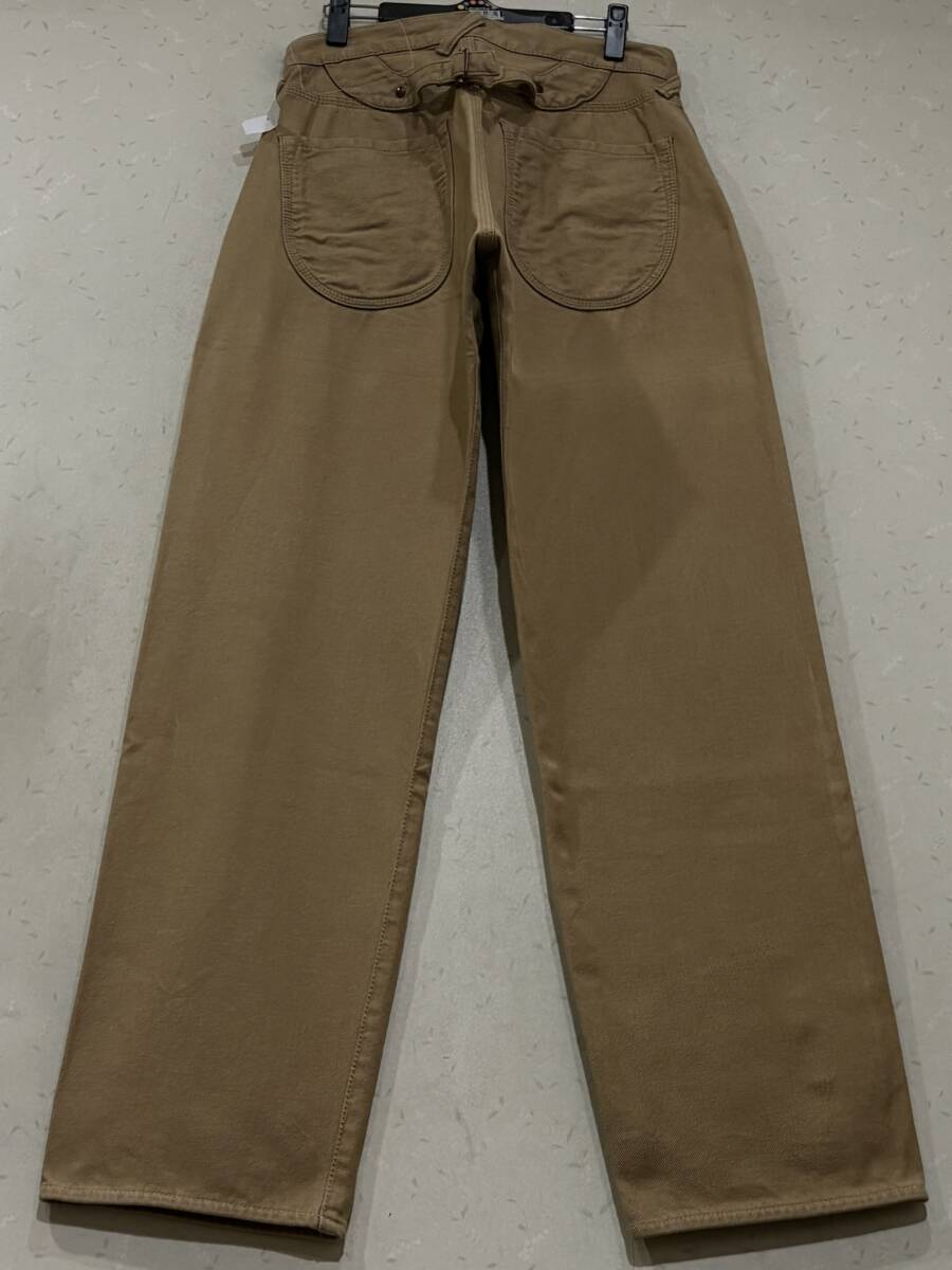 ※YAMANE ヤマネ シンチバック セルビッチ デニムパンツ EVISU エヴィス エビス ブラウンベージュ 32 BJBE.AJ拍卖