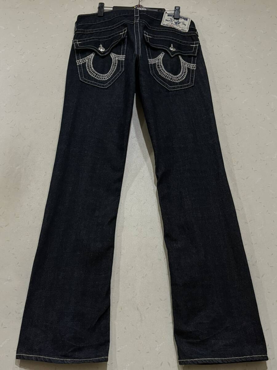 ※TRUE RELIGION トゥルーレリジョン RICKY デニムパンツ 未裾直 濃紺 米国製 31       BJBE.AJ拍卖