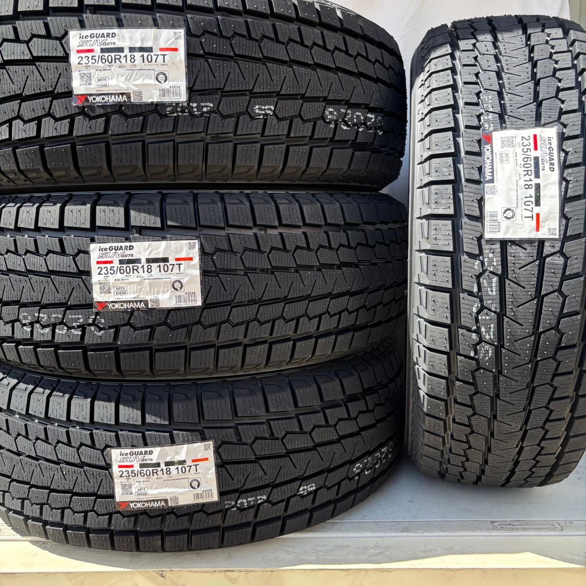 今季入荷分 2025年製 新品 ヨコハマ アイスガード SUV G075 235/60R18 4本 235/60-18 スタッドレスタイヤ 国内正規品 個人宅発送OK拍卖
