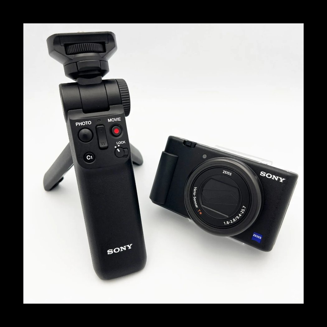 【中古】SONY ソニー デジタルカメラ VLOGCAM シューティンググリップキット ZV-1G ブラック ZV-1G/B 本体拍卖