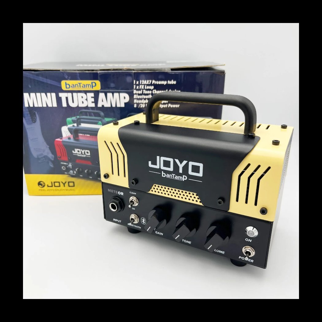 【極美品】JOYO banTamP METEOR イエロー 20W 2チャンネル チューブアンプヘッド MINI TUBE AMP ギターチューブアンプヘッド拍卖