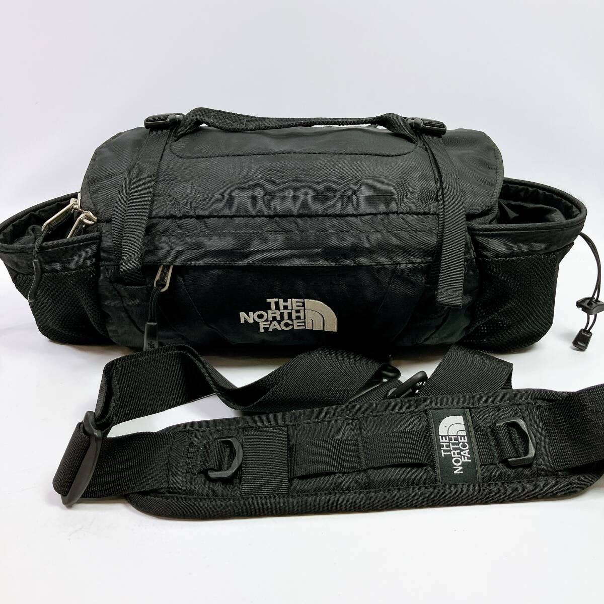 1851◯ THE NORTHFACE ノースフェイス デイハイカーランバーパック 日帰りハイキング ショルダーバッグ 12L ユニセックス ブラック 黒拍卖