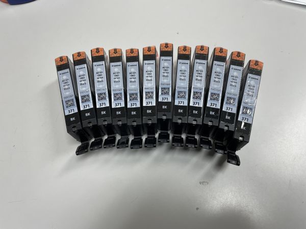 キャノン 純正 インク BCI 371BK 12本 普通容量 ブラック拍卖
