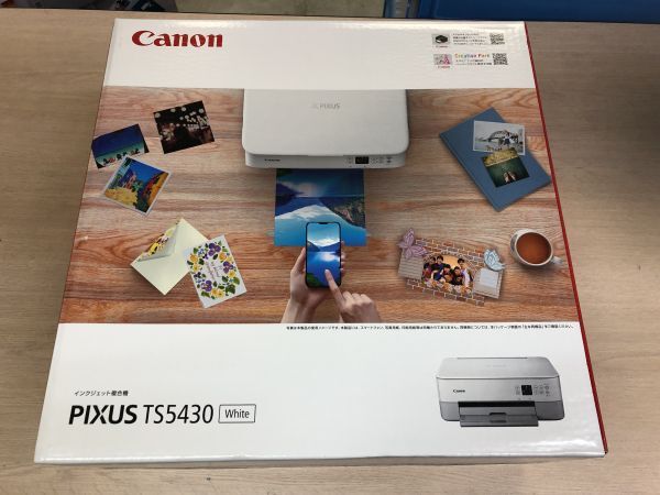 インク欠品 在庫処分 CANON プリンター PIXUS TS5430複合機ホワイト拍卖