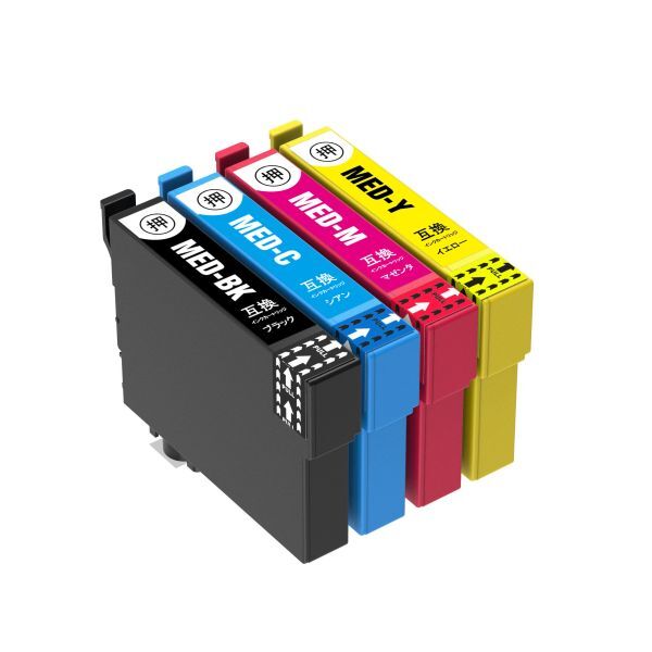 MED-4CL EW-456A EW-056A エプソン プリンター インク メダマヤキ 4色 EPSON 互換インクカートリッジ ICチップ付 MED-BK拍卖