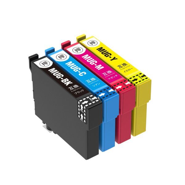 MUG-4CL EW-452A EW-052A エプソン プリンター インク マグカップ 4色 EPSON 互換インクカートリッジ ICチップ付 MUG-BK拍卖