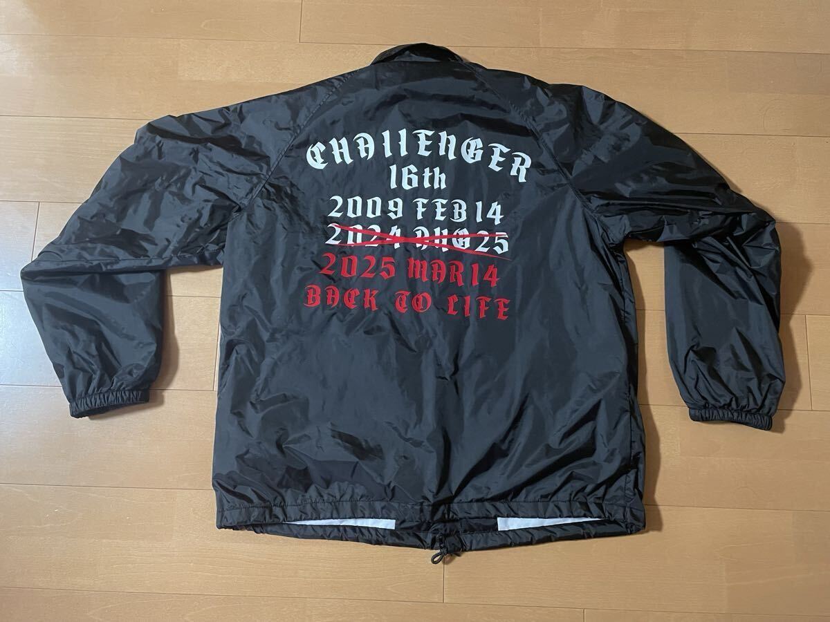 チャレンジャー challenger 16th 16周年 コーチジャケット ウインドブレーカー L ブラック 黒 限定 2025拍卖