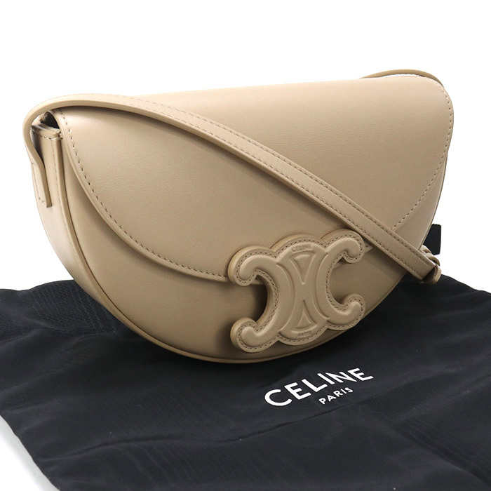 中古・未使用 CELINE セリーヌ 斜め掛け ショルダーバッグ 11123 3DU3 03NDブザス キュイル トリオンフ 爆買拍卖