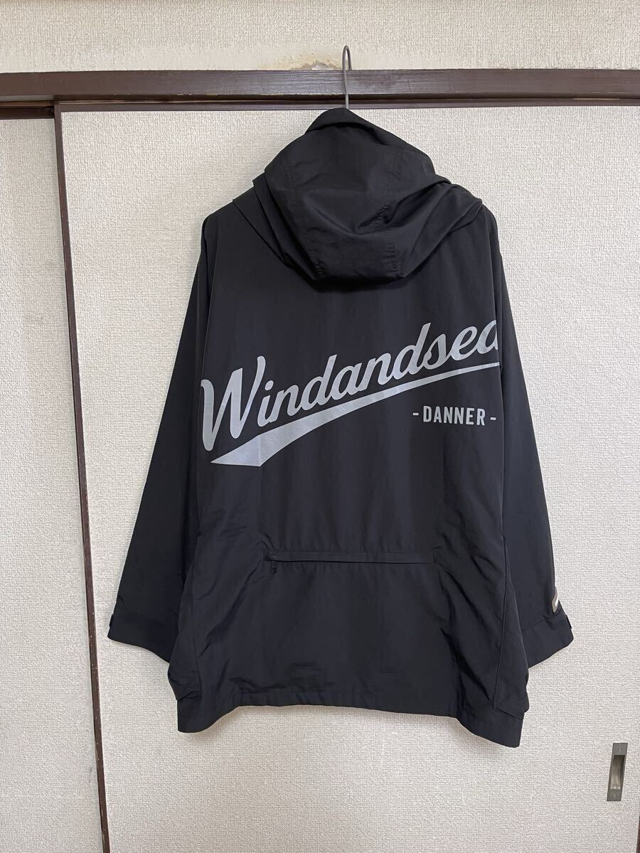 【良品】【レターパックプラス対応】 WIND AND SEA DANNER ウィンダンシー ダナー MOUNTAIN PARKA マウンテンパーカー ブルゾン BLACK拍卖