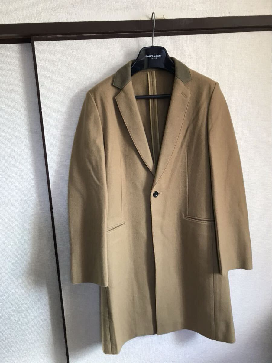 【即決】【良品】 JOHN LAWRENCE SULLIVAN ジョンローレンスサリバン CHESTER COAT チェスターコート ロングジャケット 襟切り返し拍卖