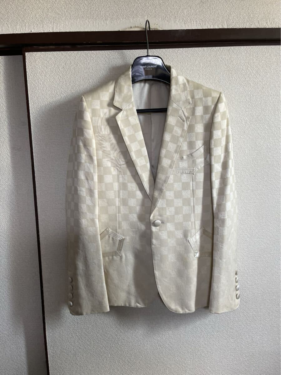 【即決早い者勝ち】 NUMBER NINE ナンバーナイン JACKET 羽刺繍テーラードジャケット ブレザー スーツ カシミア シルク混 拍卖