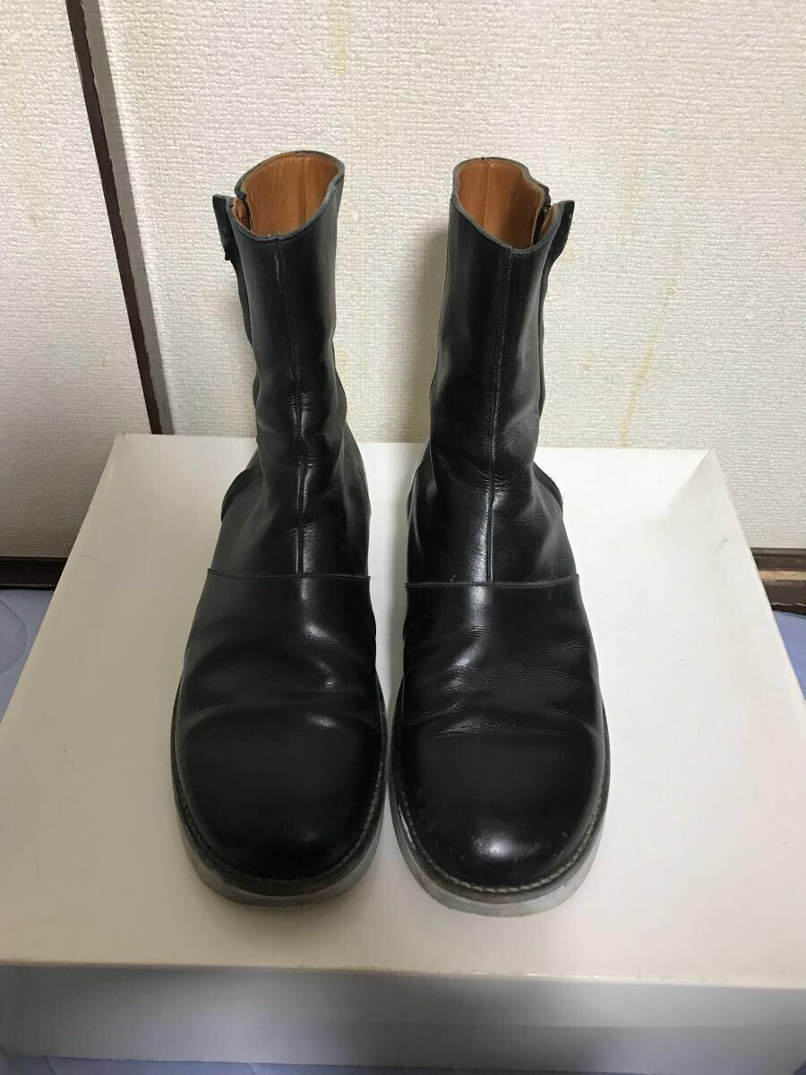 【即決】【サイドジップで着脱が楽】 ATO アトウ BOOTS ペコスブーツ サイドジップ 靴 くつ BLACK ブラック 黒 即決早い者勝ち拍卖