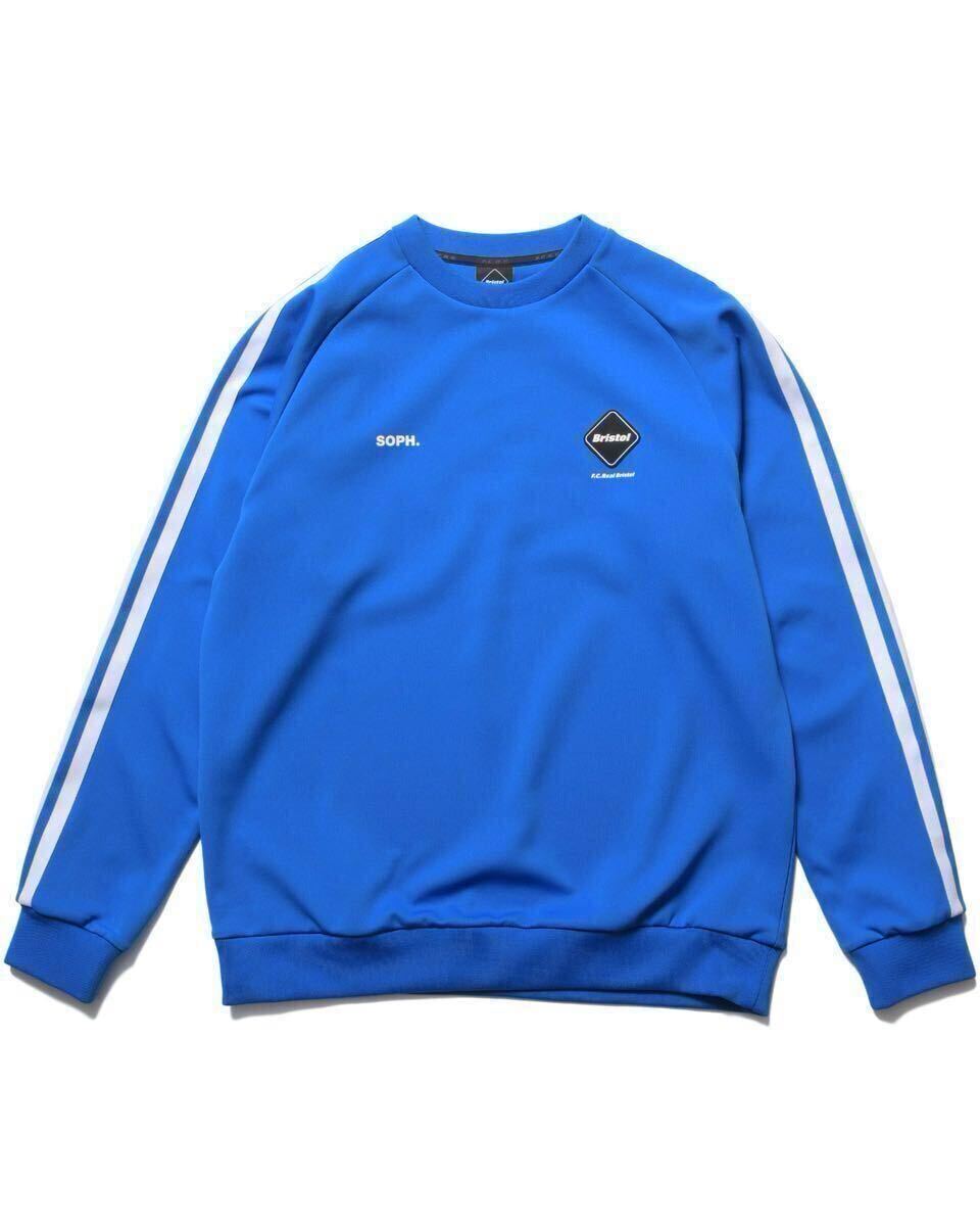 【新品未使用】 24AW 25 新品 FCRB f.c real bristol エフシーレアルブリストル SOPHNET ソフ TRAINING TRACK CREWNECK TOP L ジャージ 青拍卖