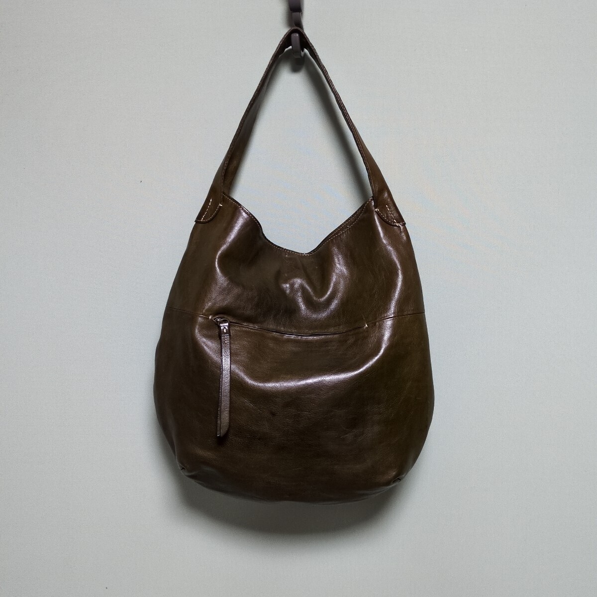 ★★ダコタ『Dakota』オールズレザー《ワンショルダー》オリーブ色 ☆極美品☆ ★★拍卖