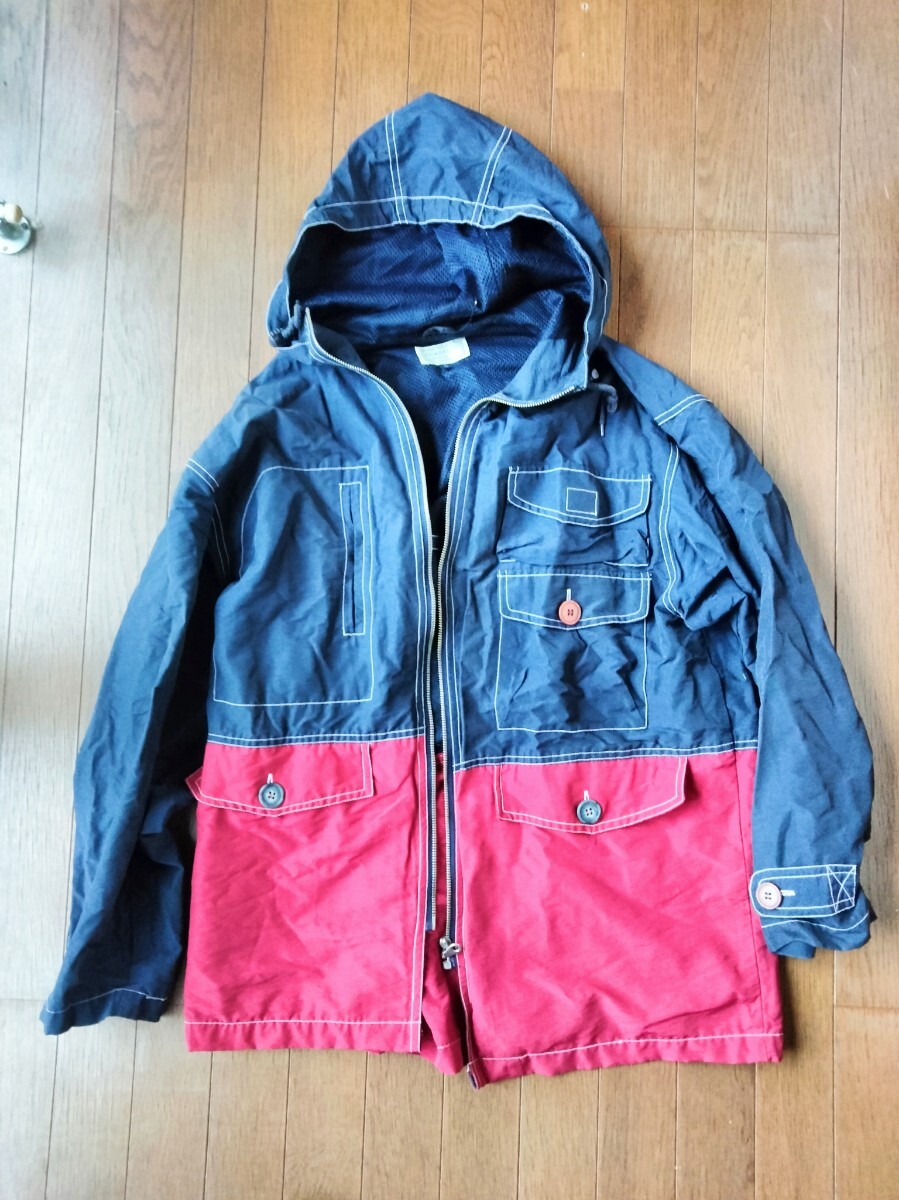 フィオレンティーノ fiorentino イタリア ナイロン ジャンパー ジャケット ブルゾン バイカラー ツートーン拍卖