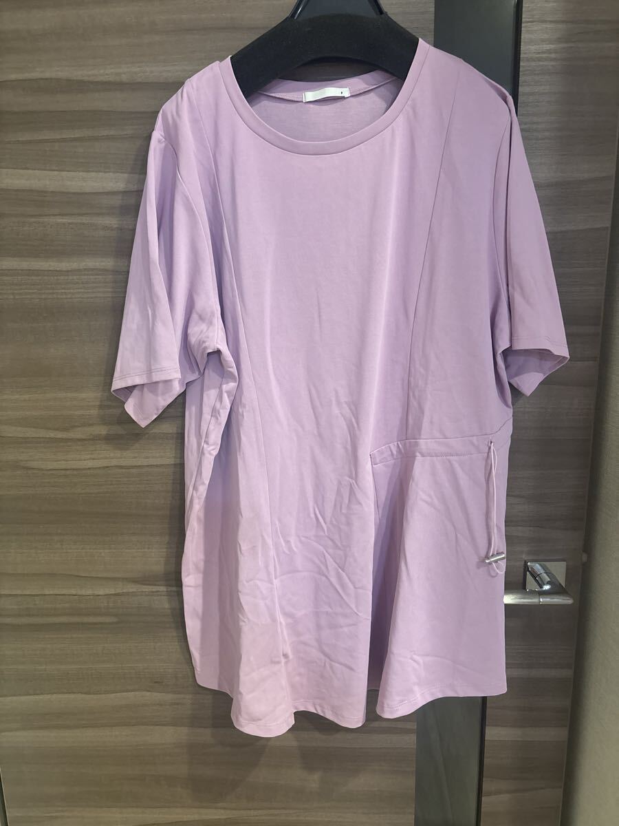 新品未使用 4Lサイズ 半袖 チュニック ウエストしぼり可能 着痩せ 大きい ティシャツ ゆったり 即決あり拍卖