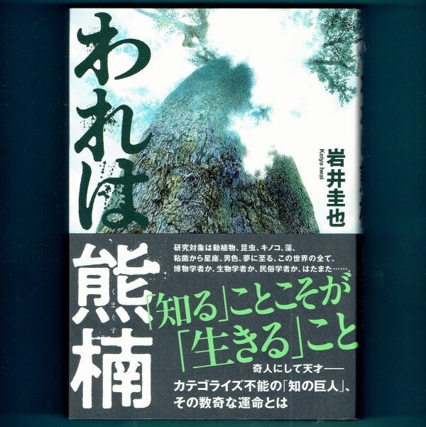 ◆送料込◆ 直木賞候補『われは熊楠』岩井圭也(初版・元帯)◆ 新刊案内付拍卖