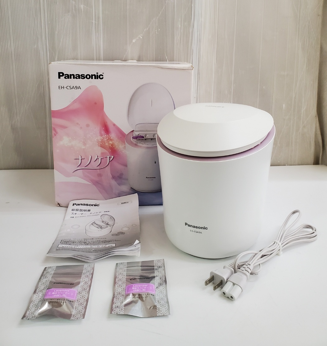 Panasonic パナソニック EH-CSA9A ナノケア スチーマー 美顔器 アロマタブレット付き 取扱説明書付き 動作品拍卖