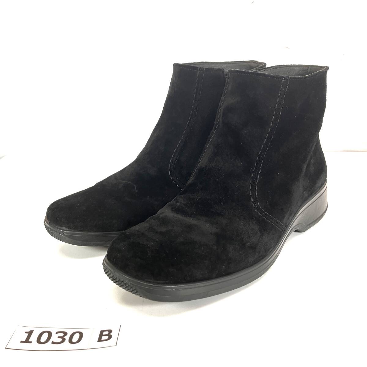 (志)【新品同様】TOP DRY/トップドライ GORE-TEX ゴアテックス スエード ショートブーツ ブラック 黒 23EEE 23cm all-weather(I)1030B拍卖