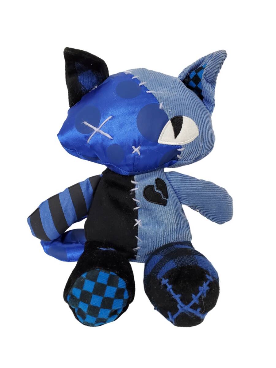 希少 Emily エミリー 猫 ネコ ぬいぐるみ 青 黒 全長約32㎝ PA-12188/91403 拍卖