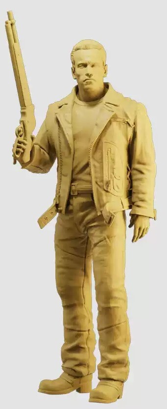 1/64スケール ショットガンを持つT800ターミネーター ジオラマフィギュア 1182,1183,1184拍卖