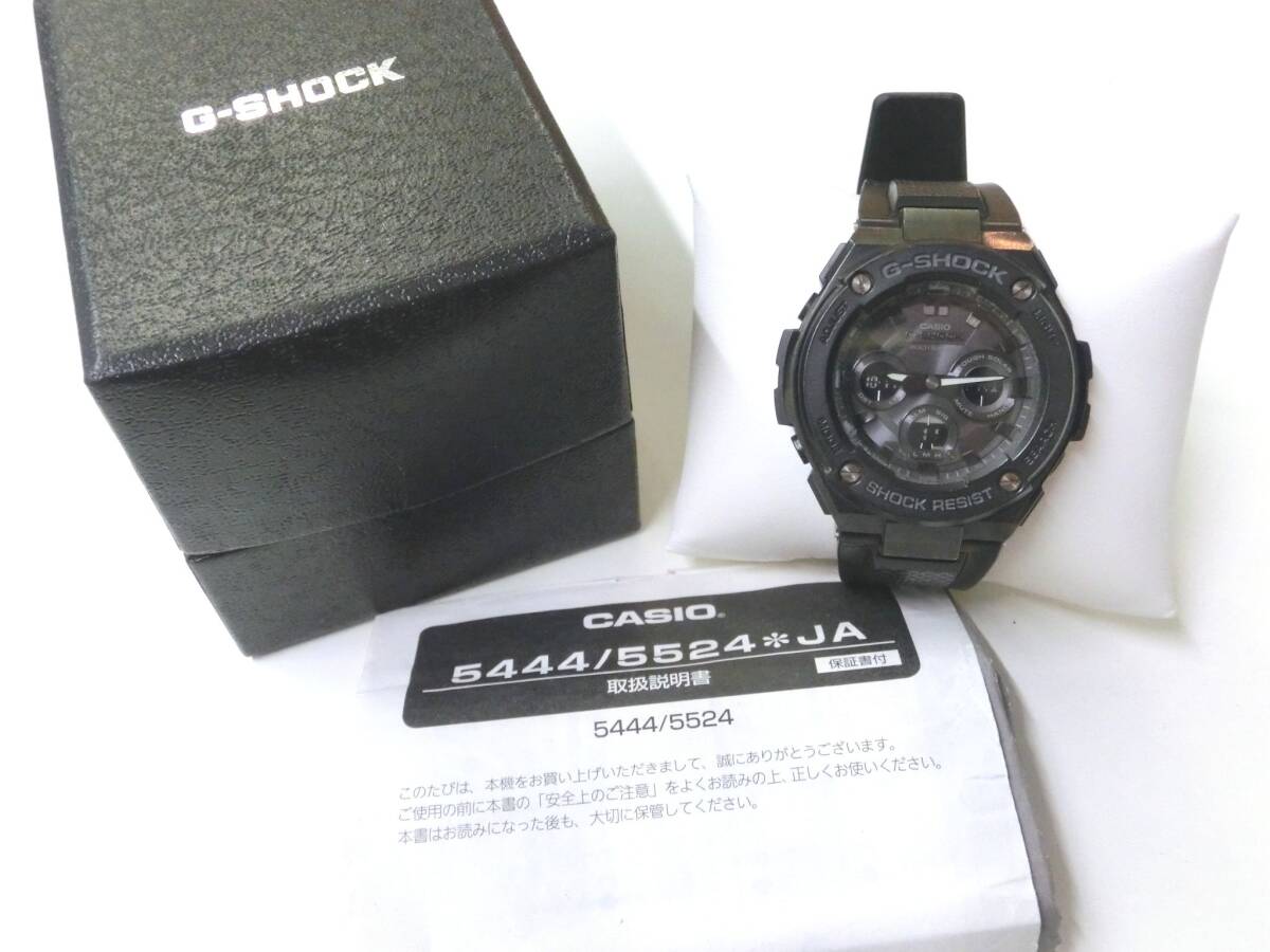 ♪♪81129 稼働品 CASIO カシオ GST-W300G Gショック ブラック ソーラー メンズ 腕時計 ♪♪拍卖
