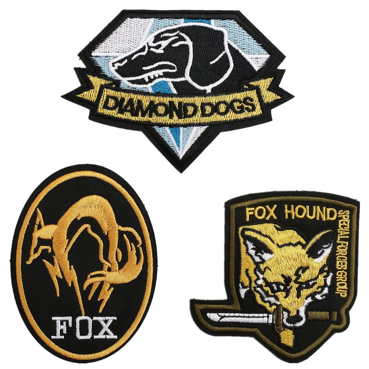 1円~ 刺繍 MGS メタルギアソリッド Metal Gear Solid FOX フォックス ワッペン コスプレ グッズ拍卖