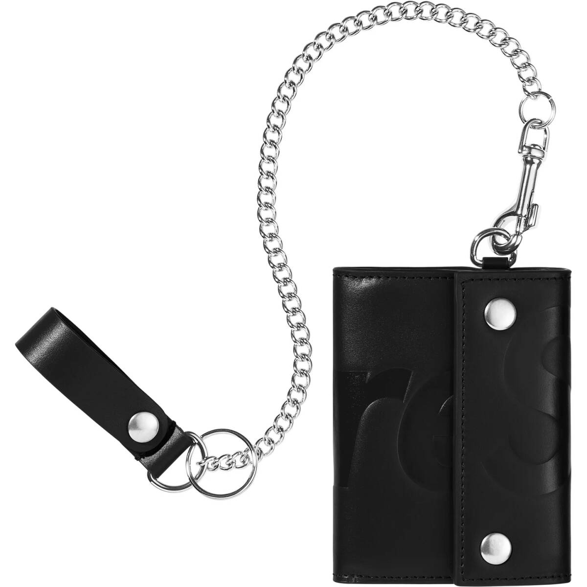 SUPREME 2025FW Leather Chain Wallet ブラック 新品 シュプリーム レーザー チェーン ウォレット BLACK 黒 財布 サイフ拍卖
