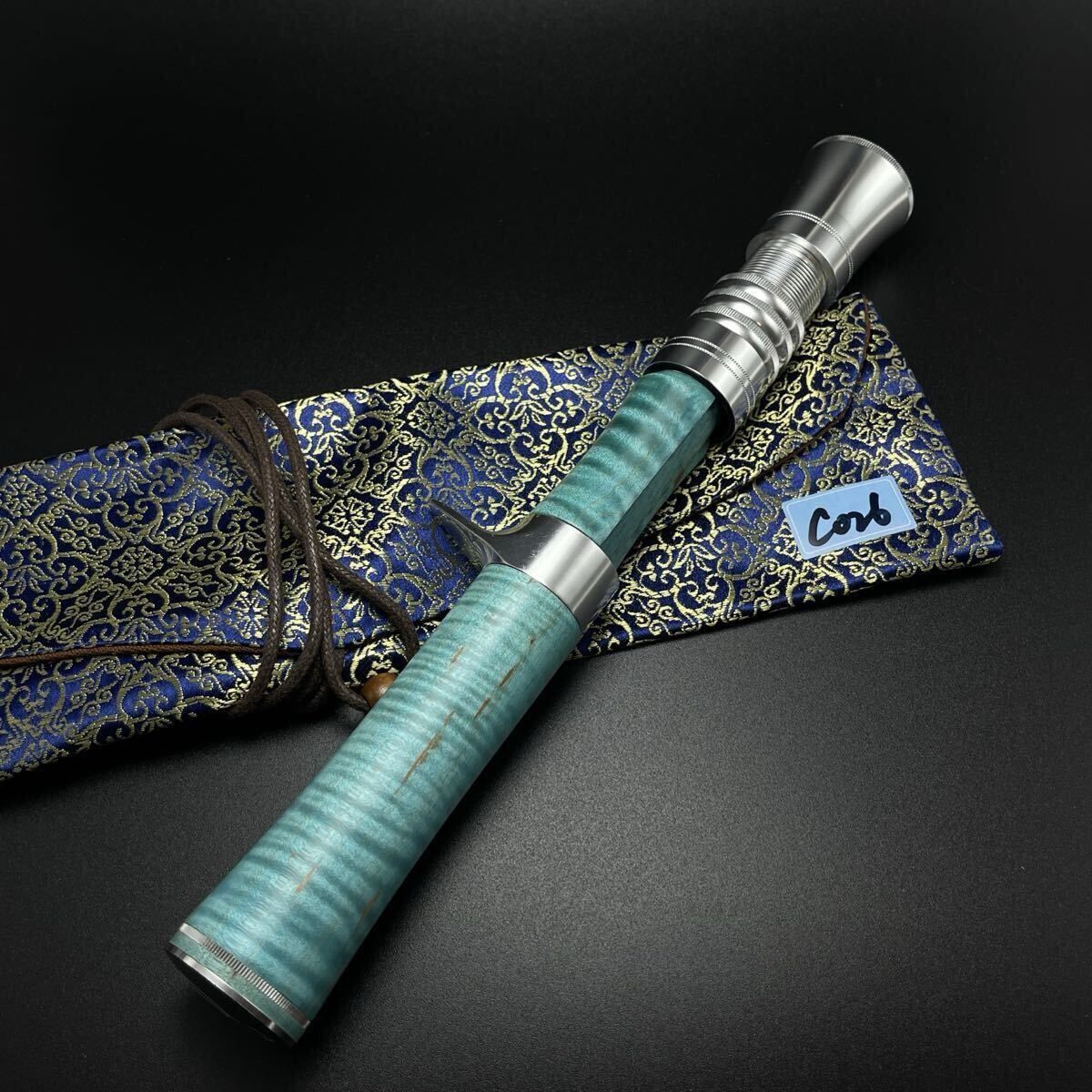 C026 希少 手作り ボロンハンドル ベイトグリップ 天然木 トラウト用 lure 拍卖