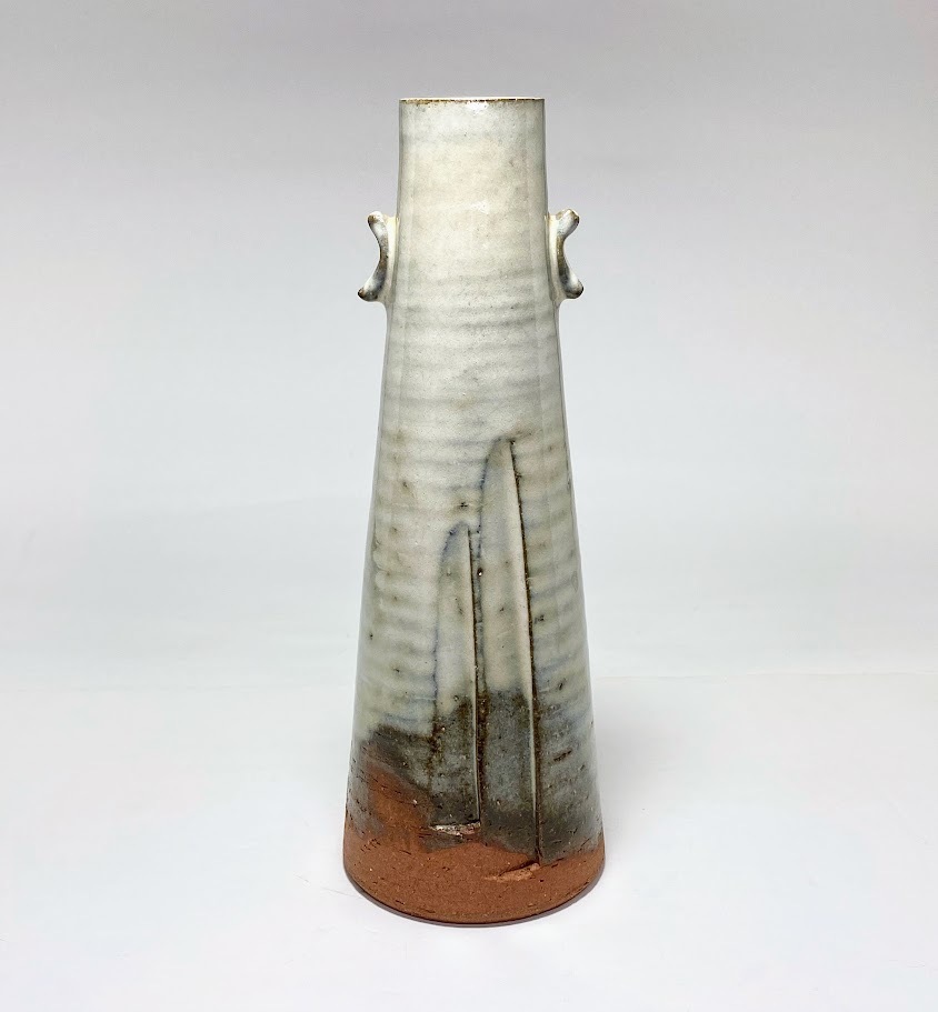 陶印有り 仙舟 萩焼 花瓶 一輪挿し オブジェ インテリア拍卖