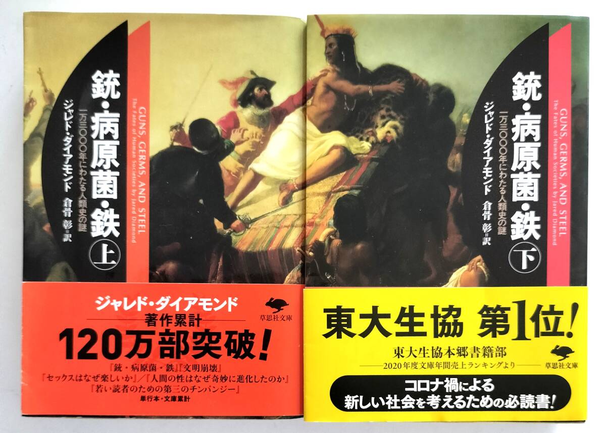 銃・病原菌・鉄 上下2冊セット ジャレド・ダイアモンド 草思社文庫 拍卖