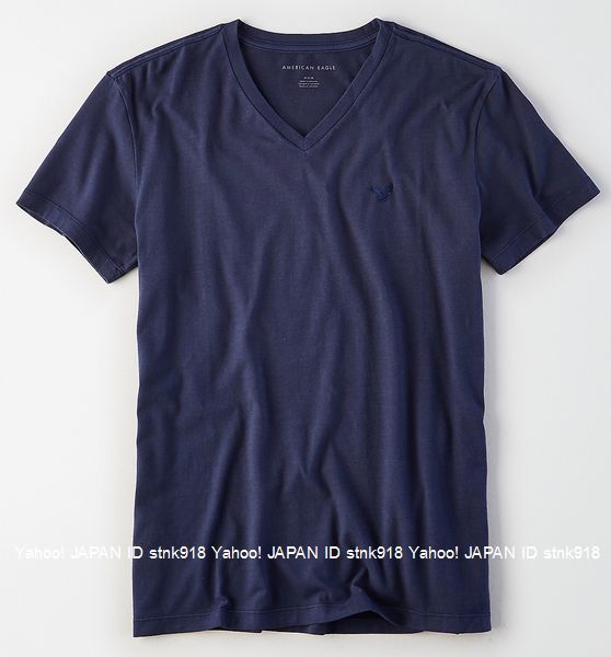 〓SALE!! アメリカンイーグル/US XL/AE V-ネックTシャツ/Navy拍卖