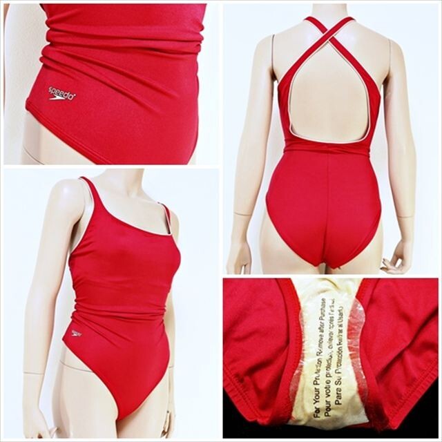 BE3-Y53☆//超グラマーな3XL☆新品♪speedo/スピード♪競泳水着*バッククロス*ホワイトパイピング※一番安価な送料はゆうパケットなら250円拍卖